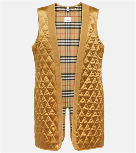 burberry check vest|Burberry quilted vest women.